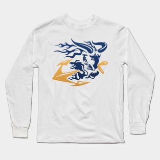 Goat with Anchor Long Sleeve T-Shirt